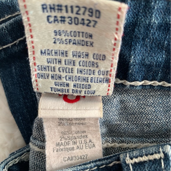 USA | True Religion Joey Jeans | low-cut/flare sz 26 | rare & perfect condition! - Picture 9 of 15